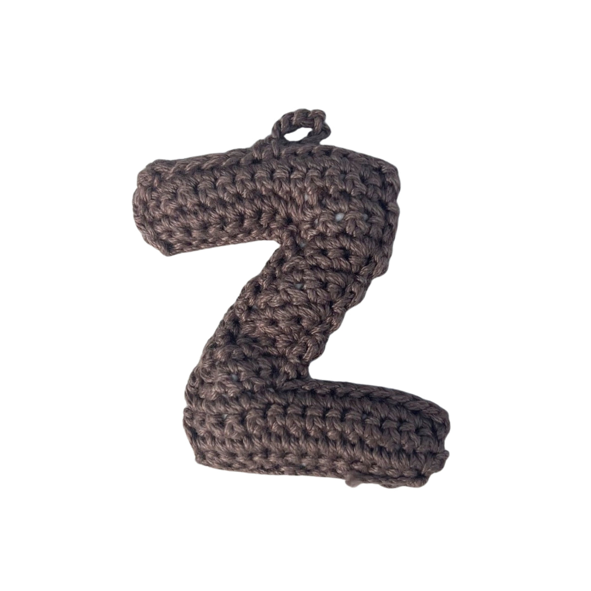 Crochet Alphabets Letters in Brown | Handmade
