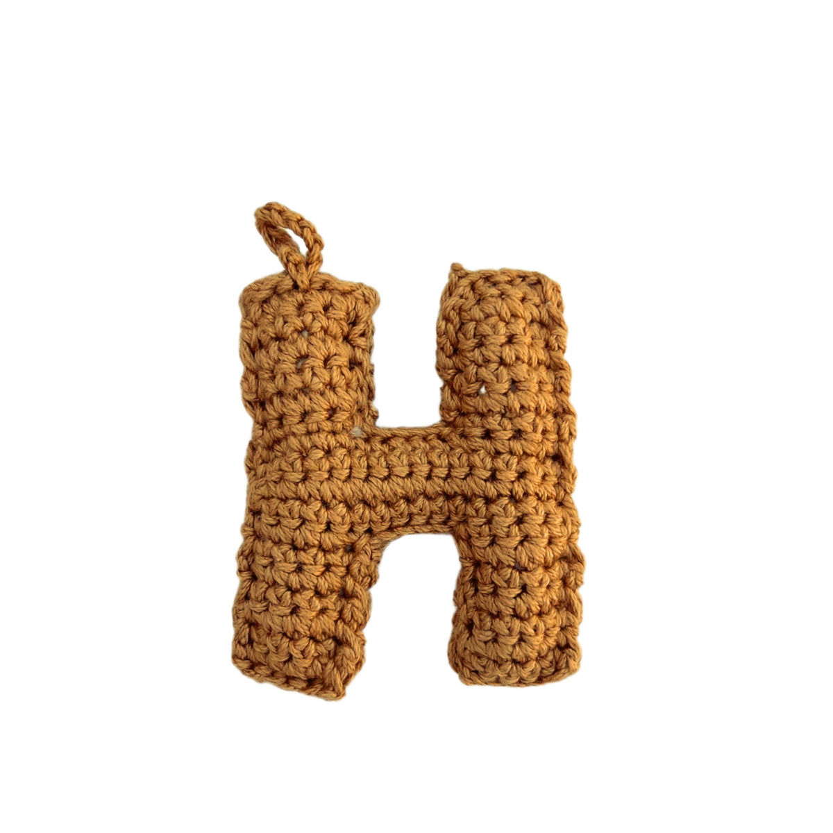 Crochet Alphabets Letters in Mustard | Handmade