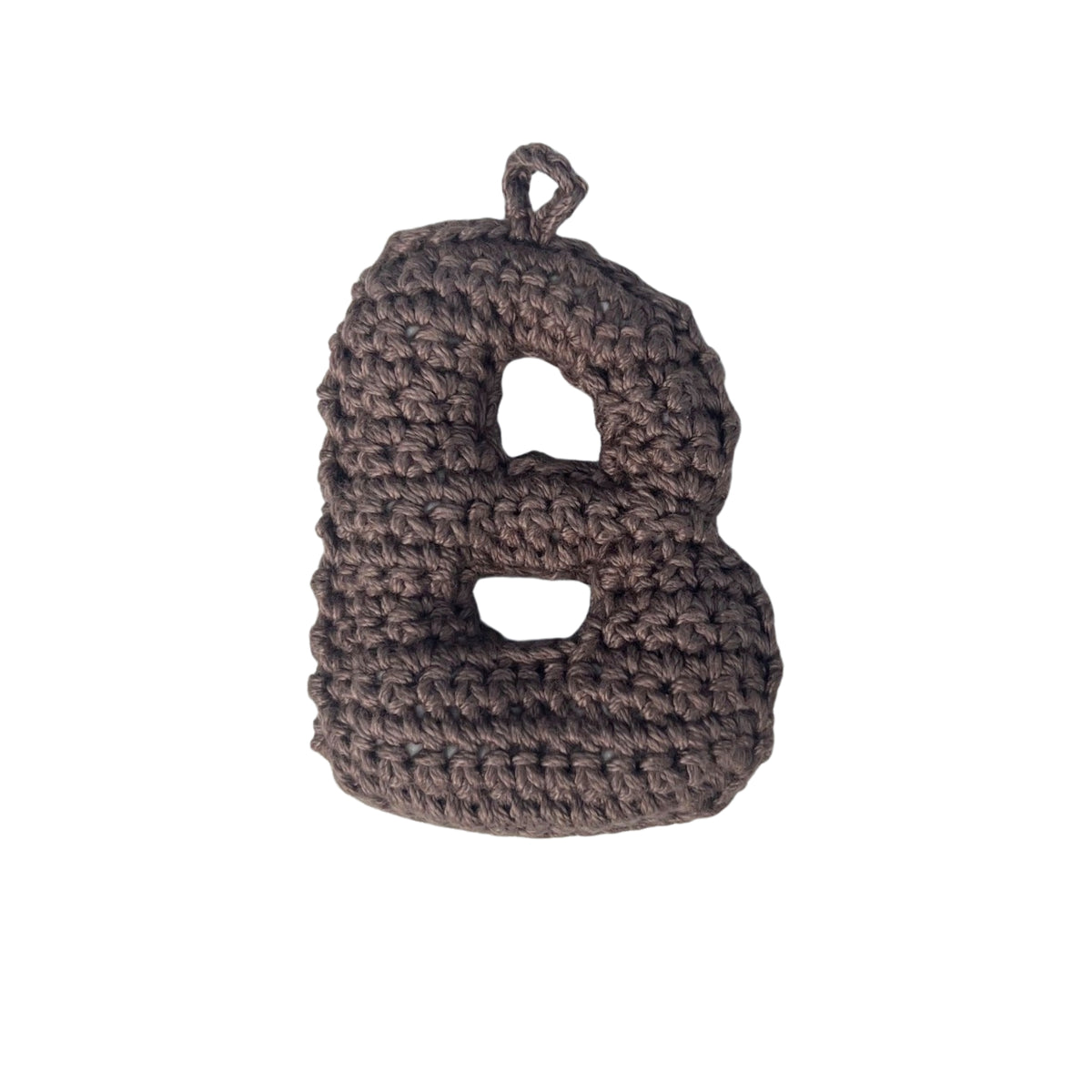 Crochet Alphabets Letters in Brown | Handmade