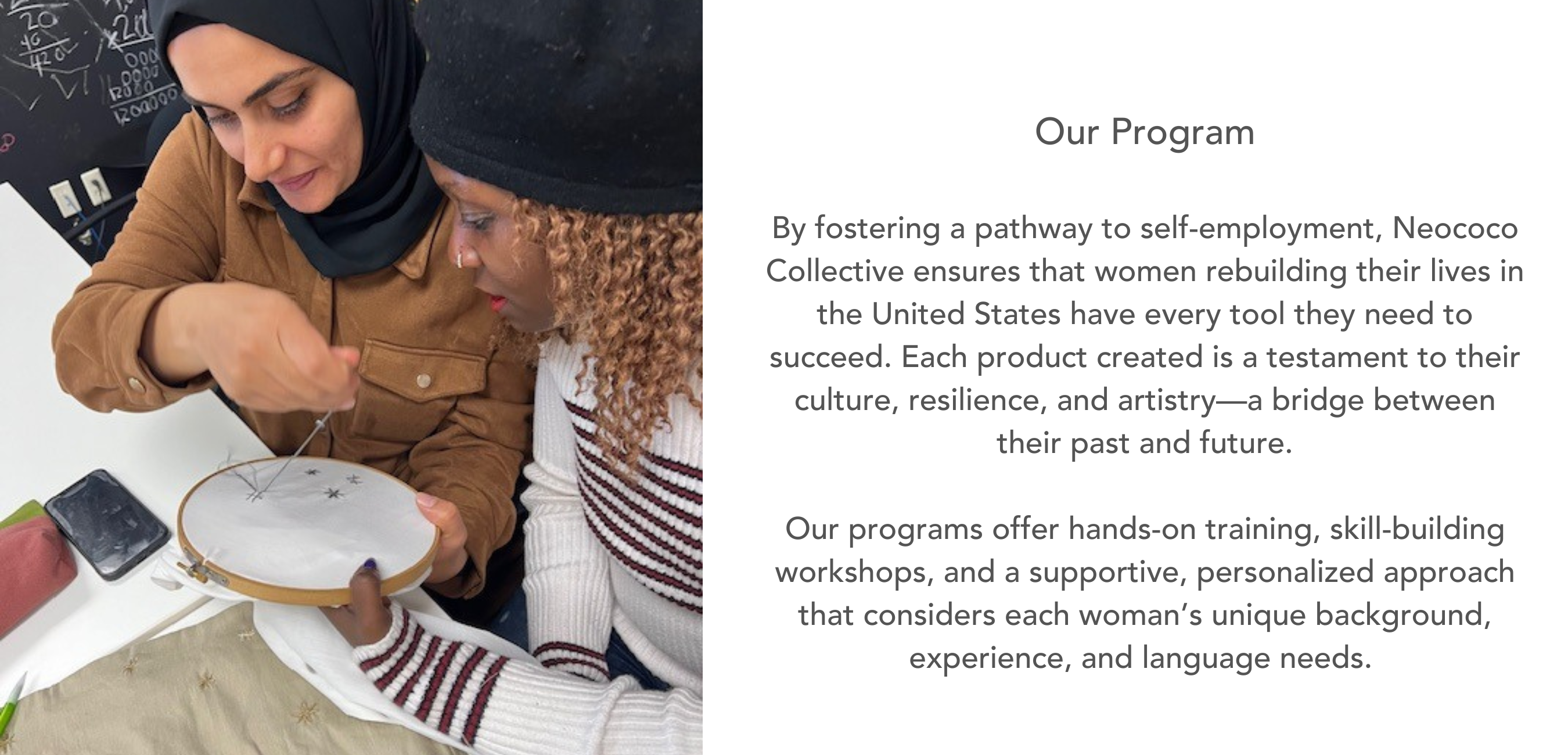 A pathway to self employment for immigrant women