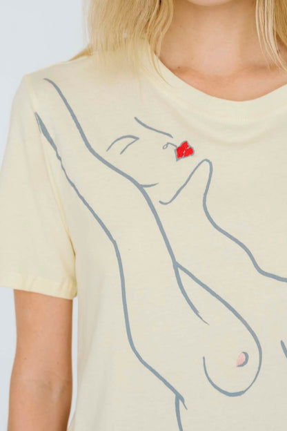 Hand Embroidered | Paloma Tee